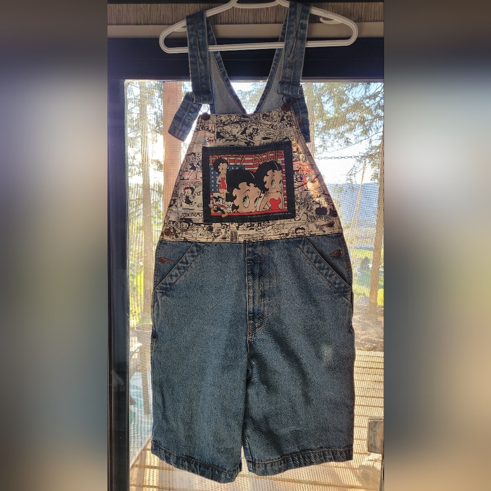 Betty Boop Overall Shorts